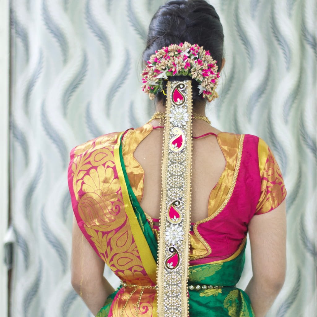 Bridal Stone Jada Poola Jada – Traditional South Indian Wedding Hair Braid Accessory