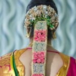 Elegant Bridal Jada with Stones & Pink Roses